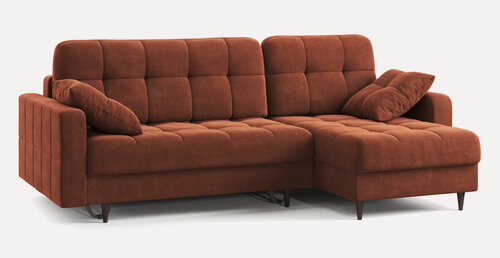 Изображение товара Угловой диван Цвет Диванов Стокгольм NEXT 233 угловой Терракотовый