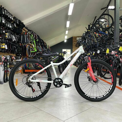 Велосипед горный женский TECH TEAM 26 ARIA 14 2024 белый 7 скоростей SHIMANO дисковые тормоза для девочки для подростка белый 2080000₽