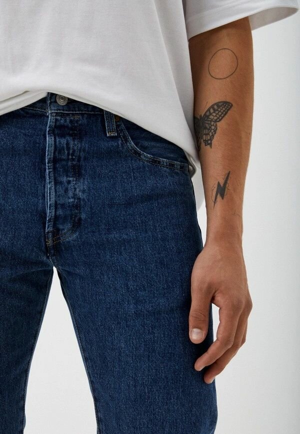 Джинсы зауженные Levi's 501 Original Fit, размер W38/L34, stonewash — фото 1