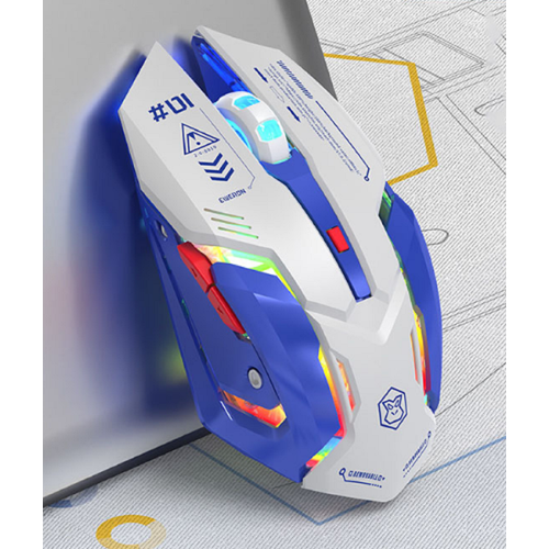 Мышь EWEADN игровая проводная бесшумная G10 синяя 202500₽