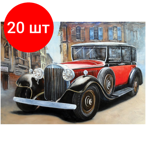 Комплект 20 шт, Пазл 260 эл. ТРИ совы Ретро-автомобиль