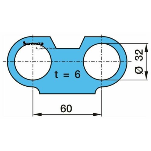 BPW 0323244040 0323244040_пластина торм колодки фиксирующая BPW 4560₽