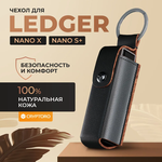 Чехол кожаный для Ledger Nano X / Nano S plus от Cryptoro - изображение