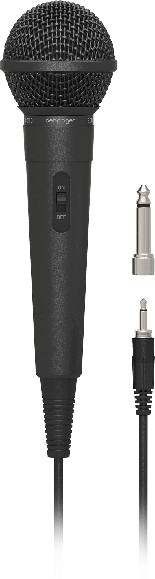 Behringer BC110 вокальный динамический кардиоидный микрофон с выключателем и кабелем разъем TS 63 мм длина кабеля 3 м