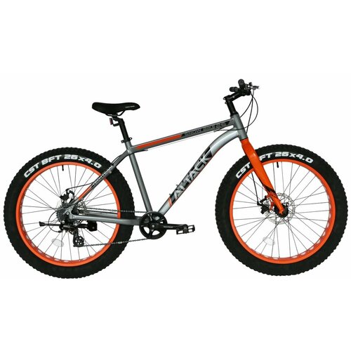 Велосипед TECH TEAM Attack 26х19 Fat оранжевый 2024 41920₽