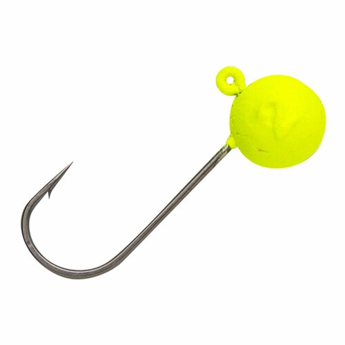 Джиг головка для рыбалки Тула на крючке ВКК #6 0,7гр желтая, 3 шт в упаковке