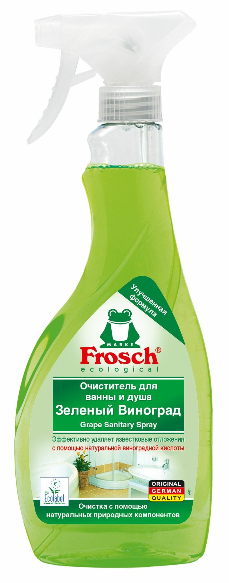 Frosch Очиститель для ванны и душа Зелёный виноград 0 5 л
