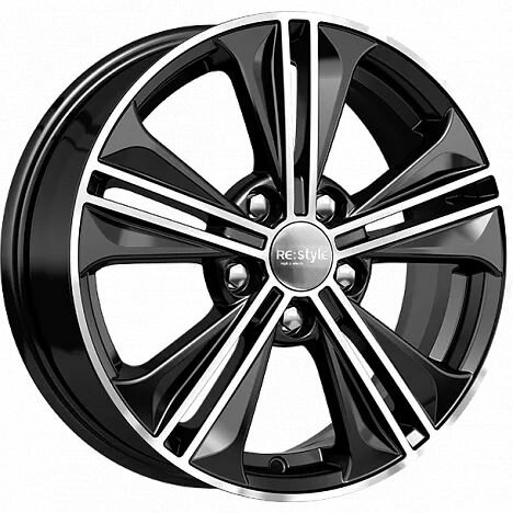 Диск литой R16 6.5J 5x114.3/67.1 ET43 КИК Creta 778 алмаз черный 74259