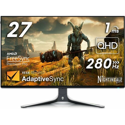 монитор 27 lg 27gn800p b ips 2560x1440 1 мс 280 кд м2 hdmi displayport 144hz Монитор игровой 27 DELL Alienware AW2723DF, 2560x1440 (QHD), 280 Гц, IPS