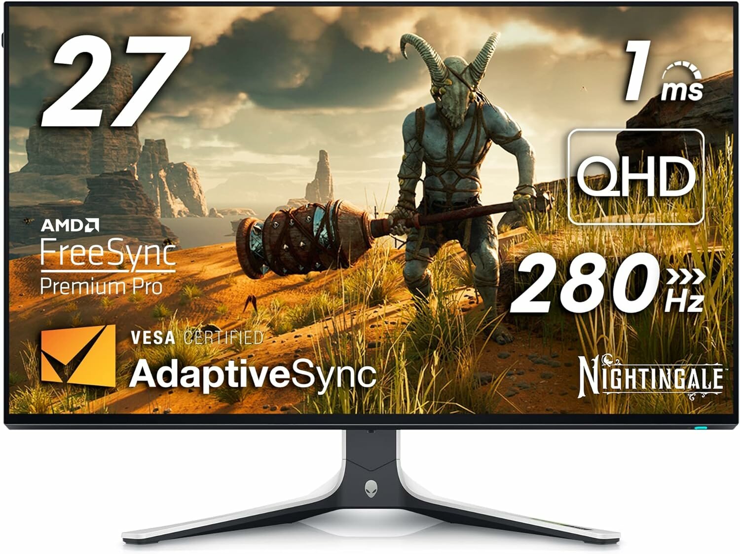 Монитор игровой 27" DELL Alienware AW2723DF, 2560x1440 (QHD), 280 Гц, IPS