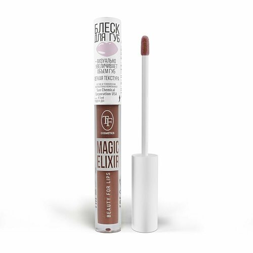 TF Cosmetics Блеск для губ Magic Elixir, тон 016 Тёмный розово-бежевый tf cosmetics блеск для губ magic elexir тон 016 темный розово бежевый 1 шт