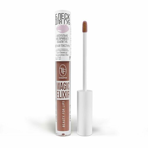 TF Cosmetics Блеск для губ Magic Elixir, тон 013 Шоколадно-розовый tf cosmetics блеск для губ magic elexir тон 013 шоколадно розовый 1 шт