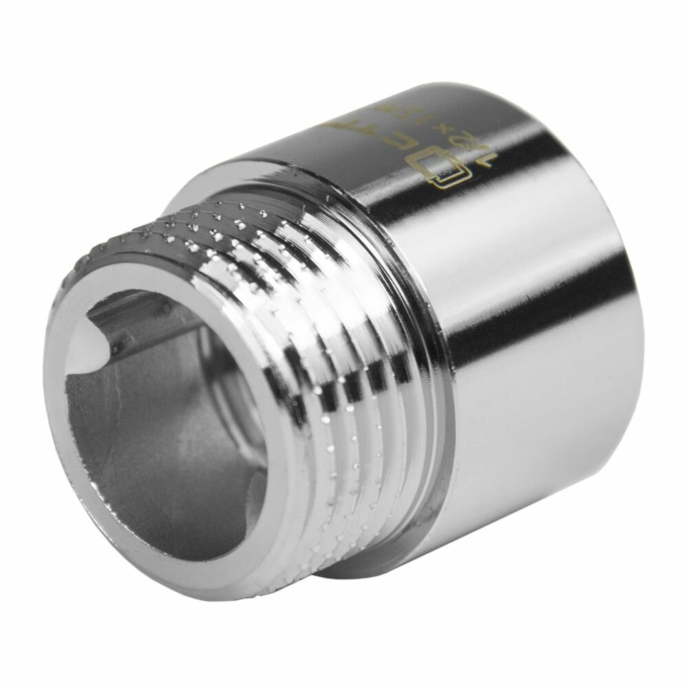 Удлинитель труб 1/2" латунный внутренняя-наружная резьба x 15 мм CTM (2 шт.) — фото 1