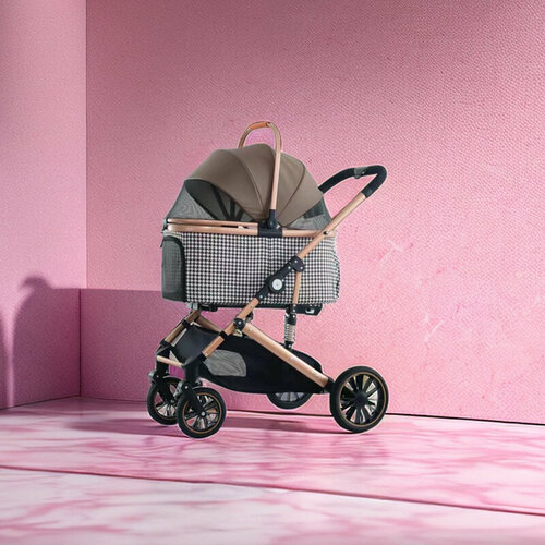 Коляска прогулочная BNDC, для собак, серая, 303L