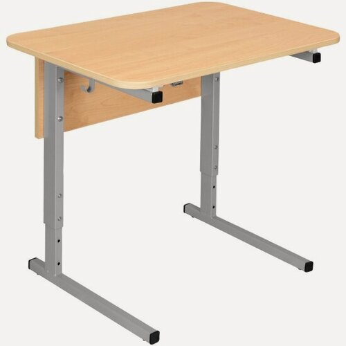 Изображение товара Стол-парта Дэми 1-местный регулируемый СУТ.54, 600х500х640-780 мм, рост 4-6, серый каркас, ЛДСП клён