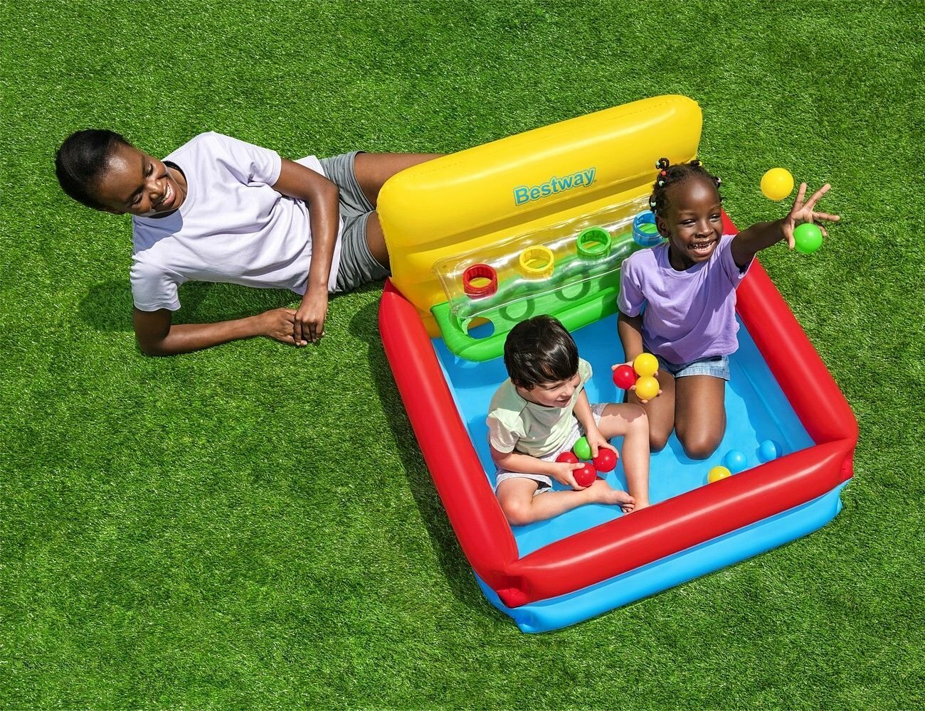 Надувной манеж с сортером Sort N' Play, 104х94х61 см, от 2 лет, BestWay