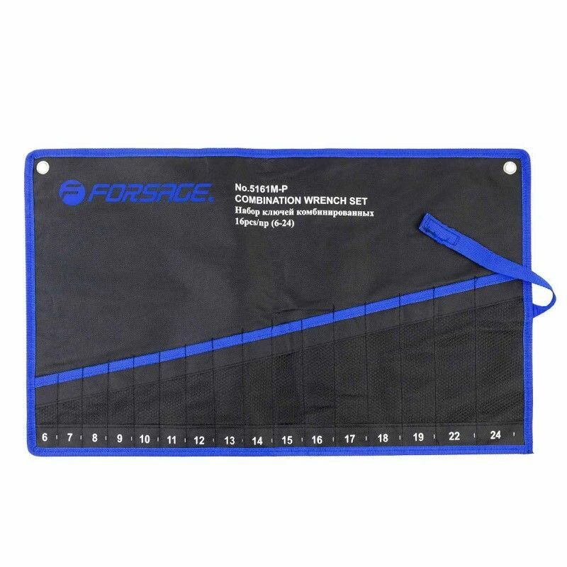 Органайзер тканевый для набора ключей 16 предметов Forsage