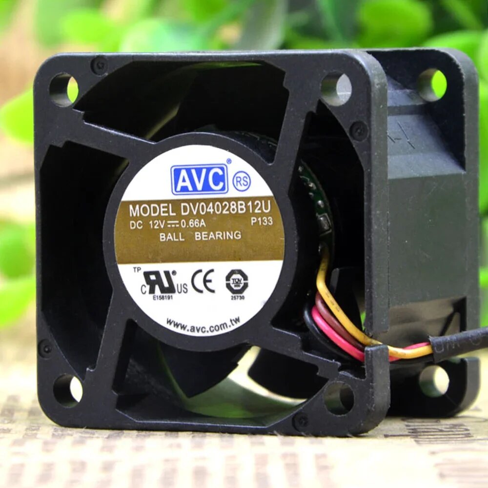 Для AVC DV04028B12U 4028 40X40X28MM 4cm вентилятор 4-проводной скоростной DC 12V 0.66A осевой охлаждающий вентилятор, 2510-2Pin(2Wires)