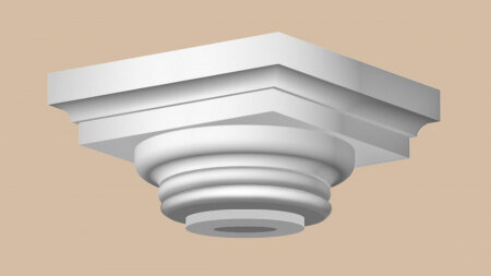 Капитель Decomaster 90024-5 В170хШ420хД420 мм / Декомастер.
