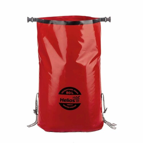 Герморюкзак Helios 80 л (ПВХ, красный/черный) (HS-GR-80-RB)