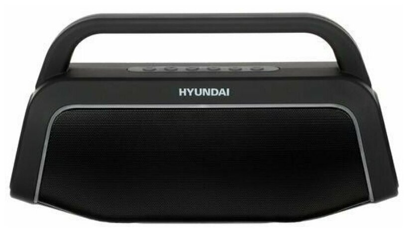 Портативная колонка HYUNDAI , 10Вт, черный - фото №9
