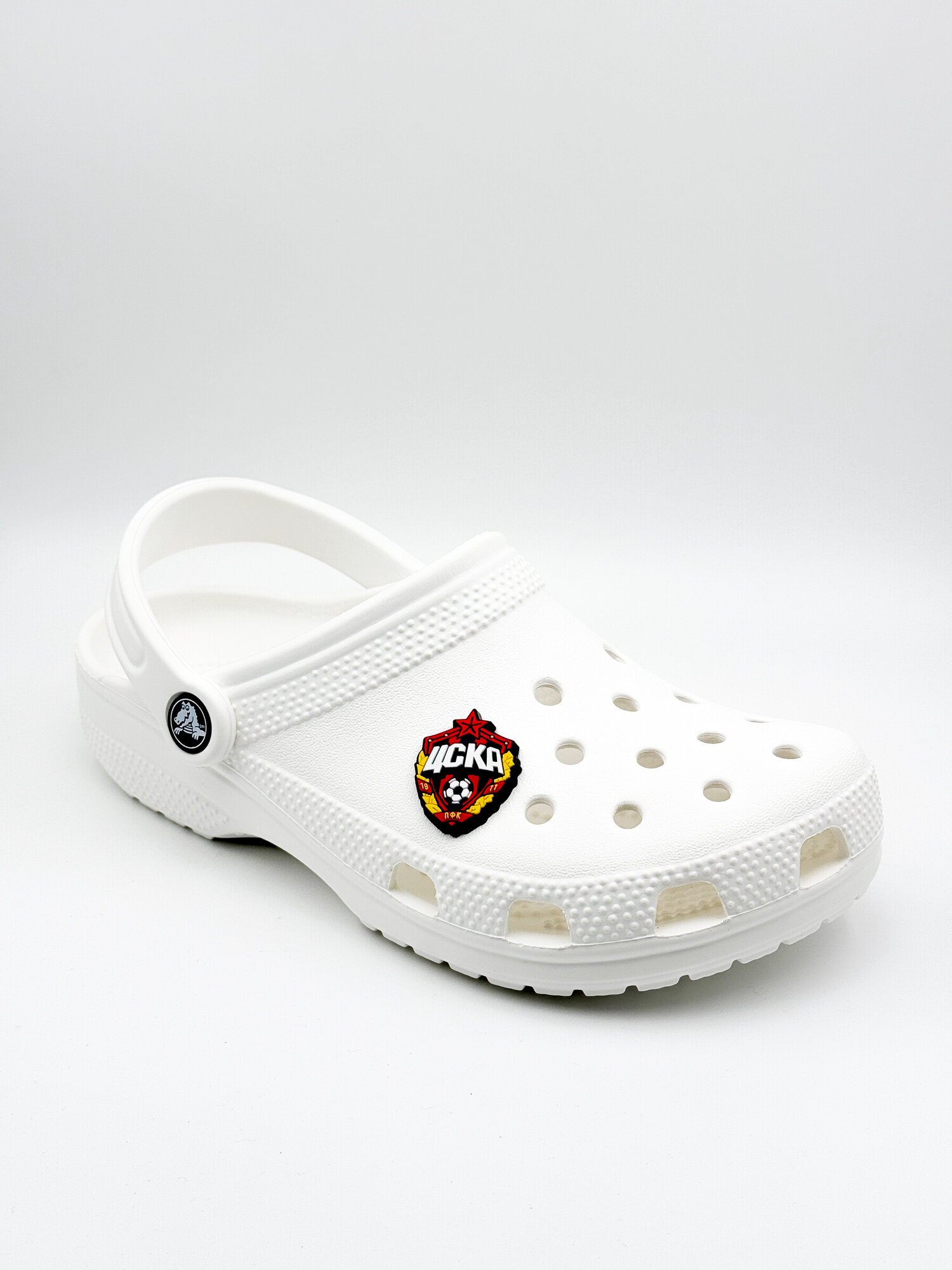 Украшения для обуви джибики("Футбол", "ЦСКА"), Джибитсы(1 штука) — фото 1