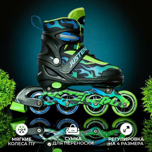 Раздвижные роликовые коньки JE-SK-A570-21 Green S 29-32