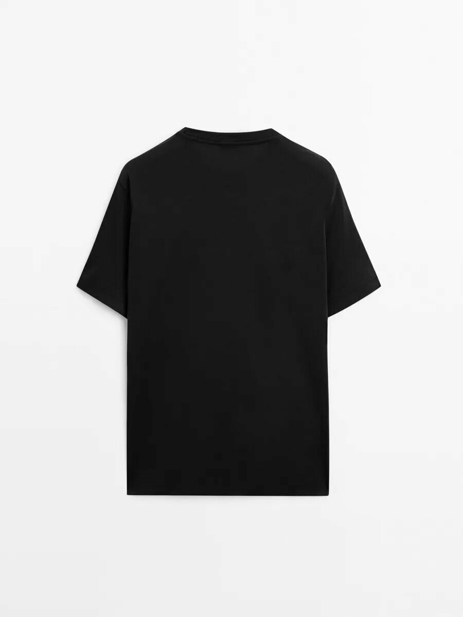 Футболка спортивная Massimo Dutti, размер M, черный — фото 1