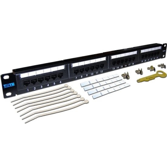 Патч-панель LANMASTER TWT-PP24UTP