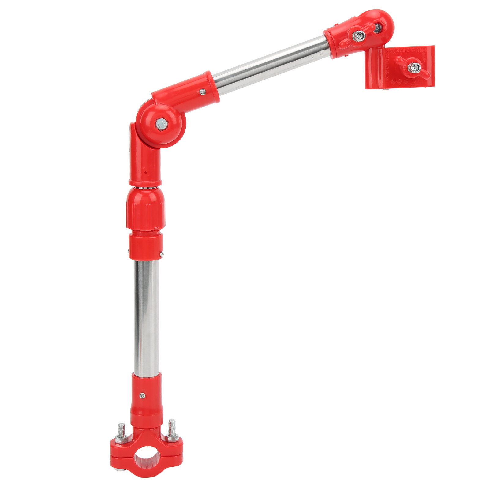 Подставки для велосипедных зонтов из нержавеющей стали регулируемый на 360° телескопический уличный кронштейн для зонтов для инвалидных колясок красный