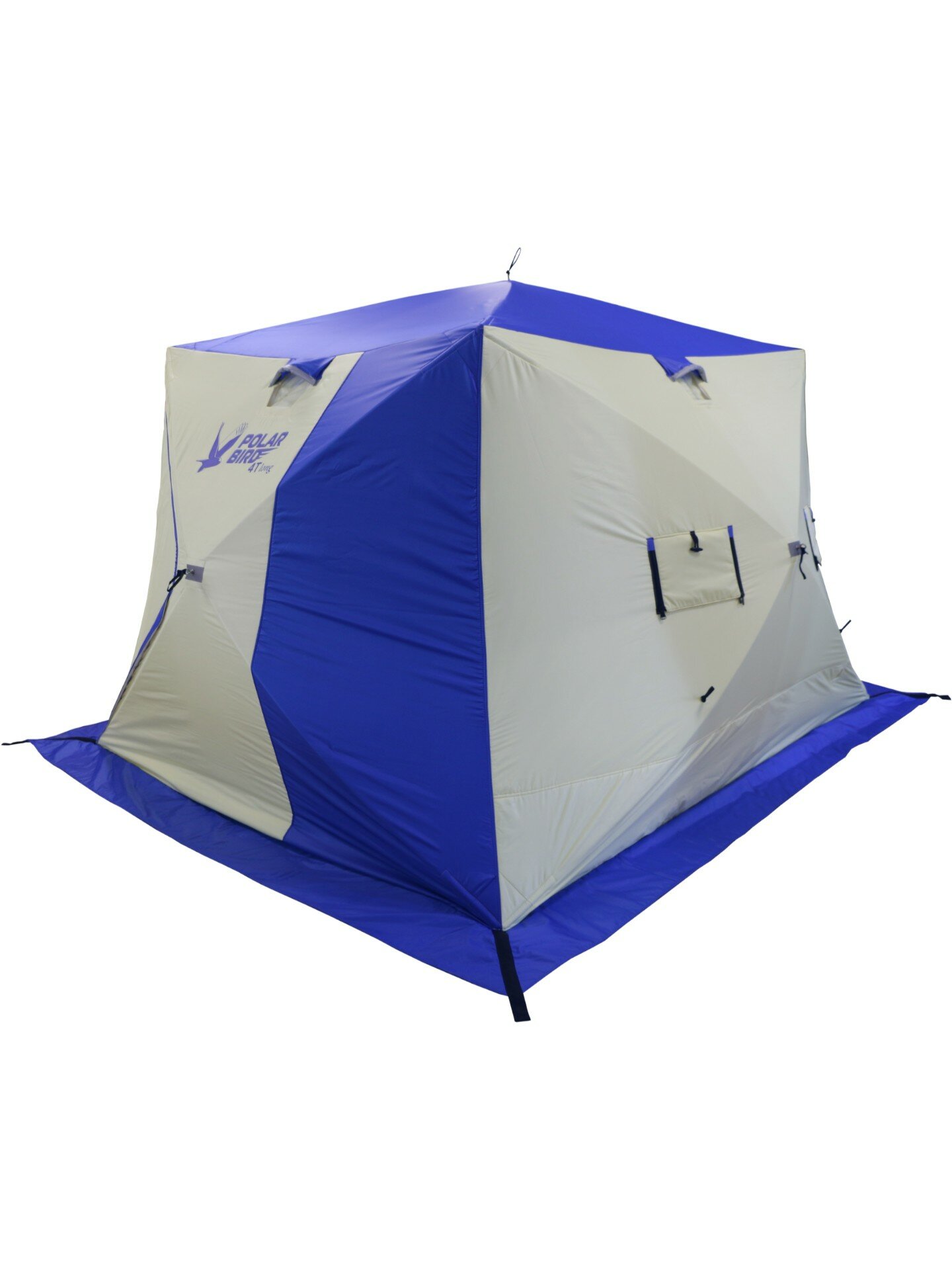 Палатка зимняя 4-местная Polar Bird 4T Long для рыбалки, трехслойная — фото 1