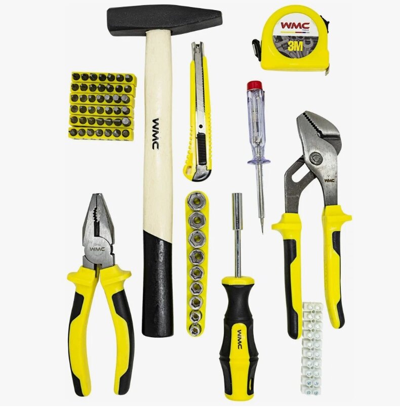 Набор инструментов WMC Tools 20101 101 в 1, металл-пластик, дерево, без кейса — фото 1