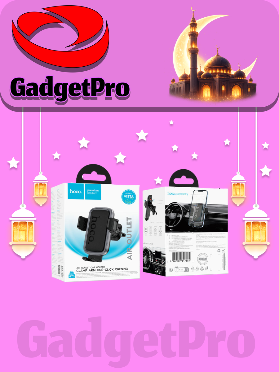 Автомобильный держатель Hoco H78 для телефона: надежный, магнитный, черный