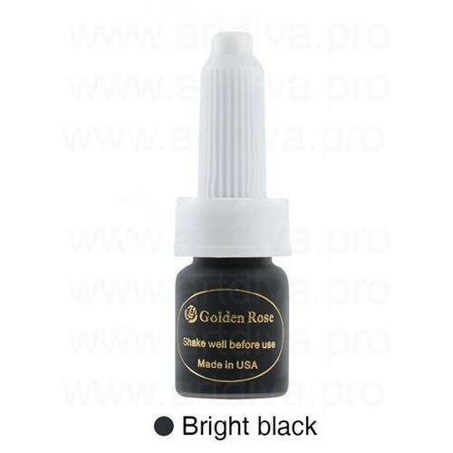 Пигмент Golden Rose для перманентного макияжа Bright Black 10 ml