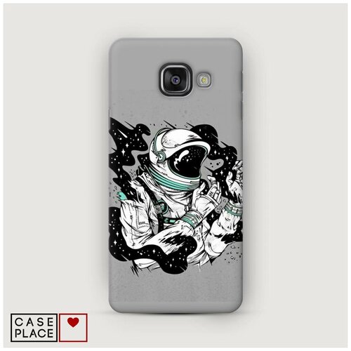 фото Чехол пластиковый samsung galaxy a3 2016 космонавт черная дыра case place