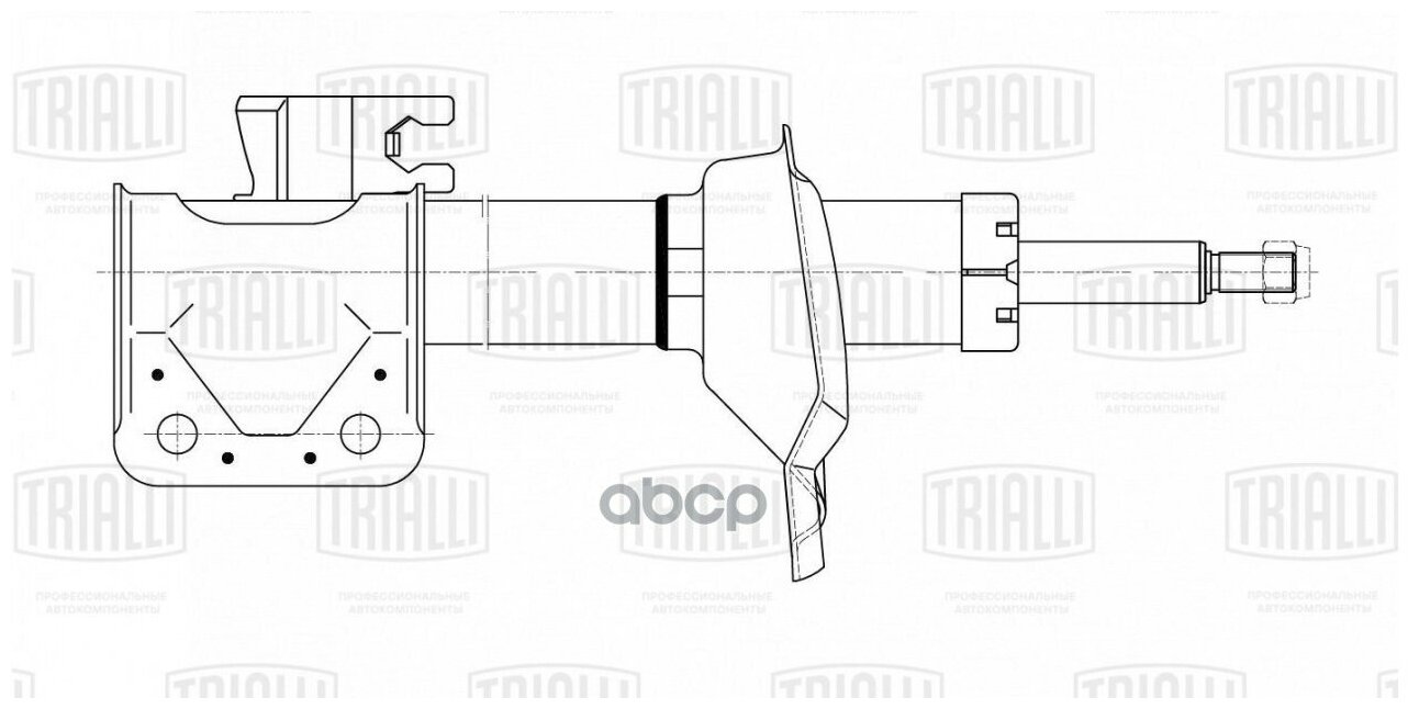 Амортизатор Газ | Зад Лев | Trialli арт. AG22205