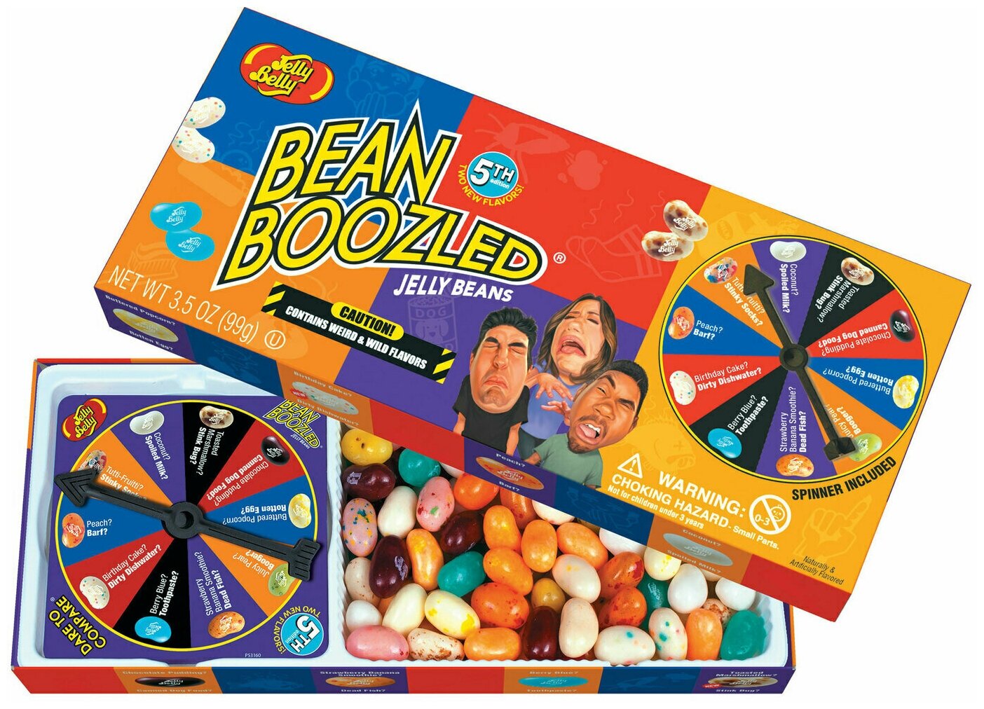 Конфеты Jelly Belly Bean Boozled / Джелли Белли Бин Базлд с Рулеткой Ассорти 6-я версия 99 г. (Таиланд) - фотография № 1