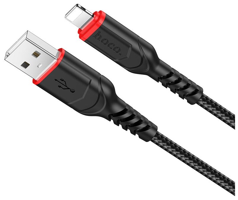 Кабель Hoco HC-44876 X59 USB - Lightning, 1 м, 1 шт, черный