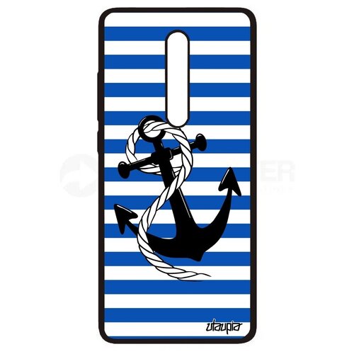 фото Красивый чехол на мобильный // xiaomi redmi k20 // "якорь" тельняшка вмф, utaupia, синий