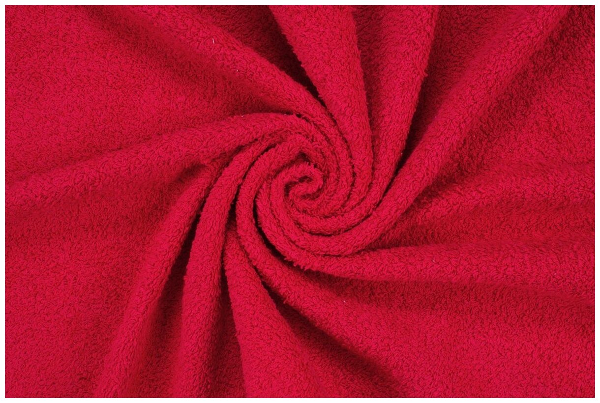 Полотенце махровое Guten Morgen, цвет:красный (100х150) - фотография № 4