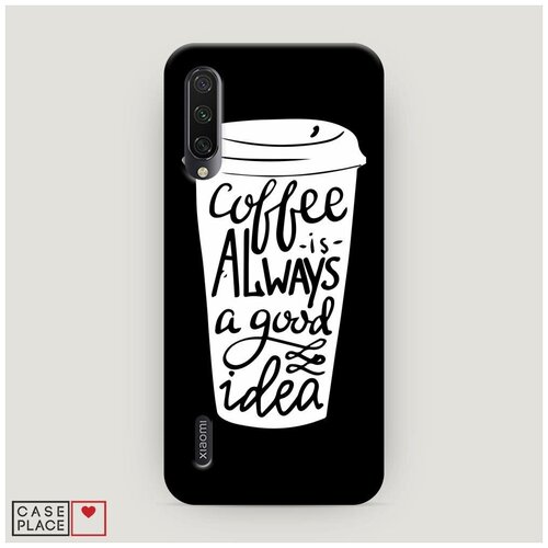 фото Чехол пластиковый xiaomi mi a3 coffee is case place