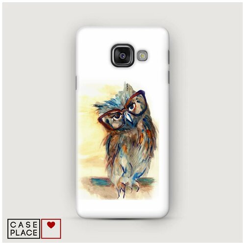 фото Чехол пластиковый samsung galaxy a3 2016 сова эскиз case place