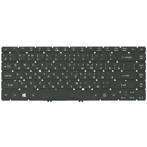 Клавиатура для ноутбука Acer Aspire V5-431 V5-471 M3-481 Series Г-образный Enter Черная без рамки US PN NSK-R24SW 0R 91500₽