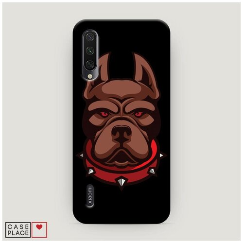 фото Чехол пластиковый xiaomi mi cc9e грозный пес с шипами case place