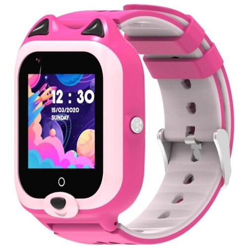 Умные часы для детей Wonlex Smart Baby Watch KT22 4G (LTE) с функцией телефона, GPS, камерой, кнопкой SOS, видеозвонком и вибровызовом. Розовый