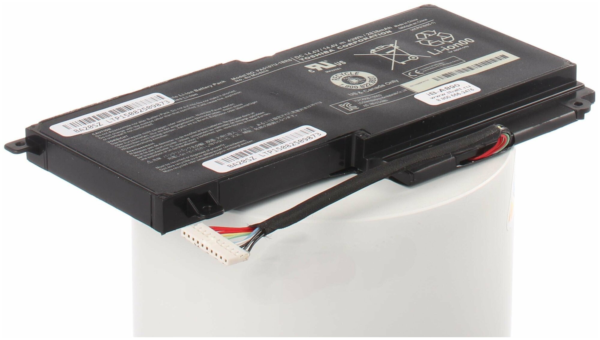 Аккумуляторная батарея iBatt iB-B1-A890 2830mAh для ноутбуков Toshiba PA5107U-1BRS CS-TOL550NB iB-A890