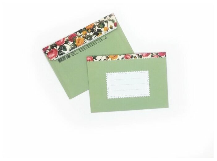 Набор дизайнерских конвертов Даринчи  1  Розы  20 штук