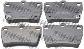 Дисковые тормозные колодки задние FEBEST 0101-ACA20R для Chery Tiggo, Toyota RAV4, Vortex Tingo (4 шт.)