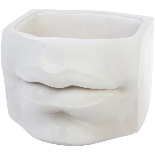 Кашпо 7Цветов Губы Давида, 16х14х11 см белый
