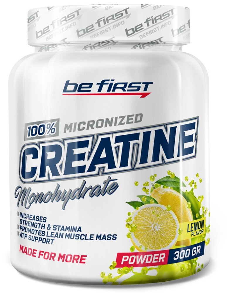 True Be First Micronized Creatine Monohydrate Powder банка (300 г)